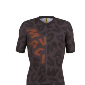 MAVIC DOPLŇKY Pánský cyklistický dres Mavic Aksium - Graphic Bronze Carbone Velikost: 2XL