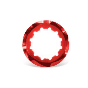 Matice Garbaruk na kazety s ořechem Shimano Micro Spline Barevná kombinace: Červené