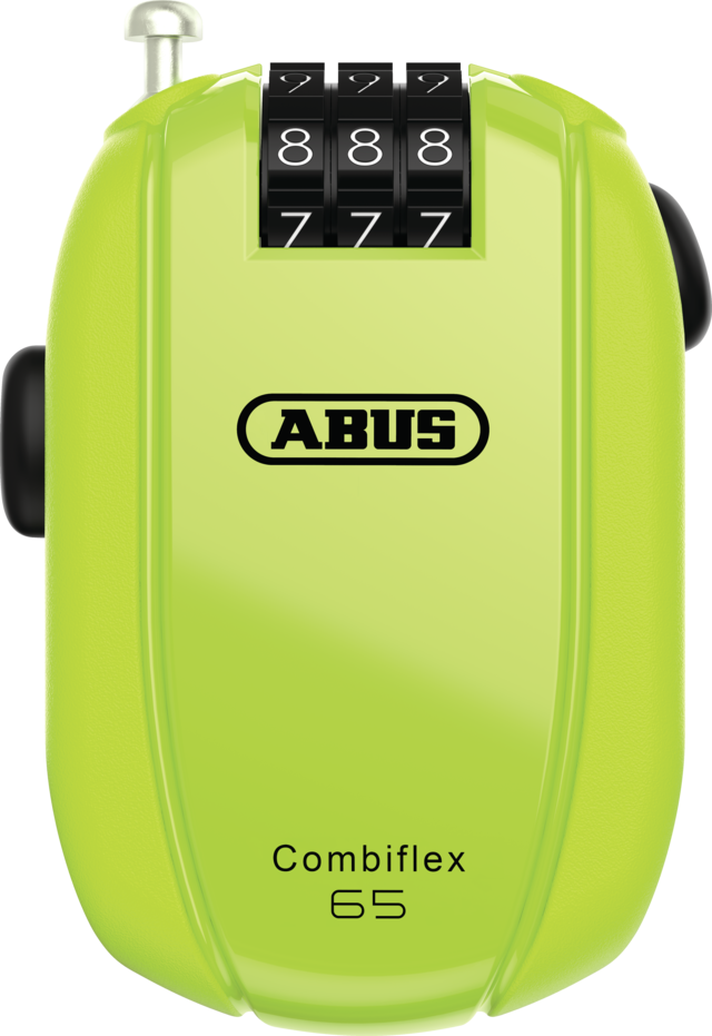 Navíjecí zámek Abus Combiflex StopOver 65 - Neon