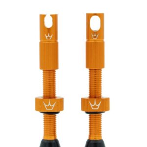 PEATYS Bezdušové ventilky Peaty's X Chris king Barva: Oranžové
