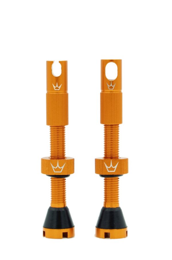 PEATYS Bezdušové ventilky Peaty's X Chris king Barva: Oranžové
