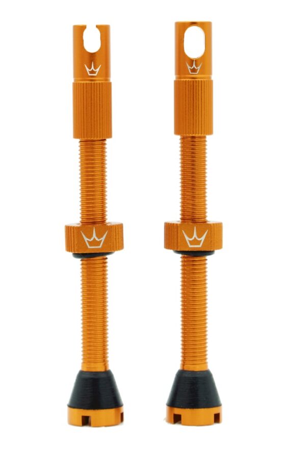 PEATYS Bezdušové ventilky Peaty's X Chris king Barva: Oranžové