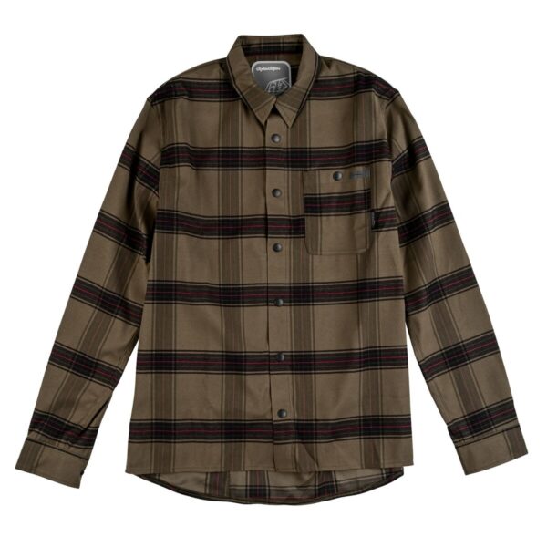 Pánská košile Troy Lee Designs Grind Flannel - Plaid Dark Pine Velikost: 2XL