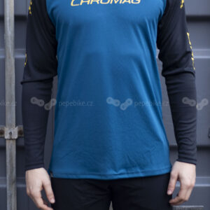 Pánský cyklistický dres Chromag Dominion - Navy Sulpur Velikost: XL