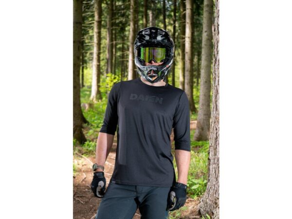 Pánský cyklistický dres Daien Black Elegance - černá Varianta: vel. XL