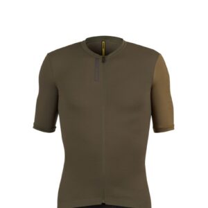 Pánský cyklistický dres Mavic Essential - Army Green Olive Velikost: 2XL
