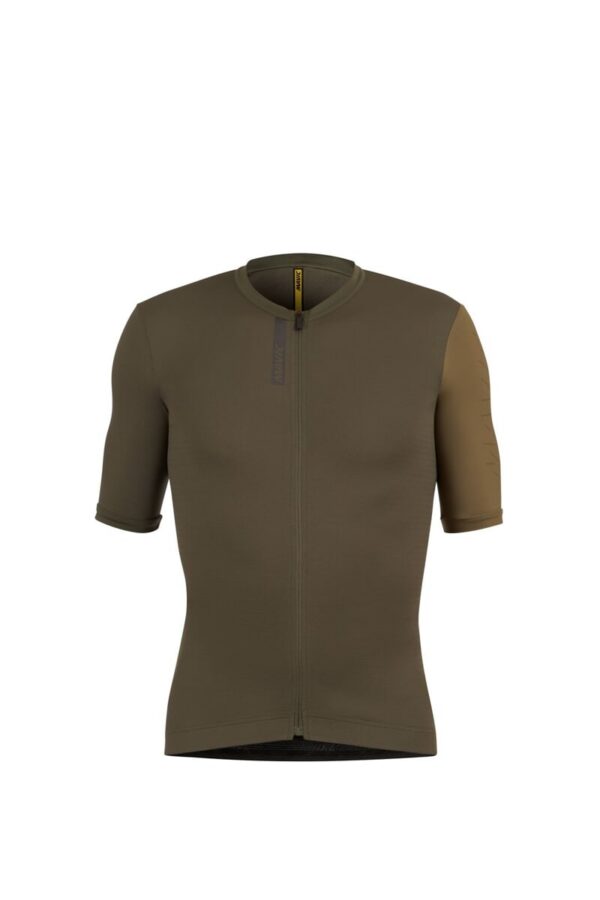 Pánský cyklistický dres Mavic Essential - Army Green Olive Velikost: 2XL