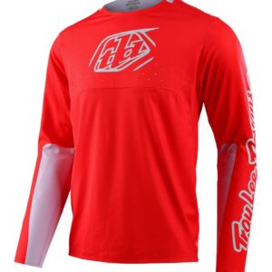 Pánský cyklistický dres Troy Lee Designs Sprint - Icon race red Velikost: XL