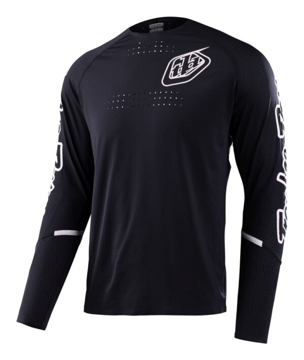 Pánský cyklistický dres Troy Lee Designs Sprint Ultra - Mono black Velikost: 2XL