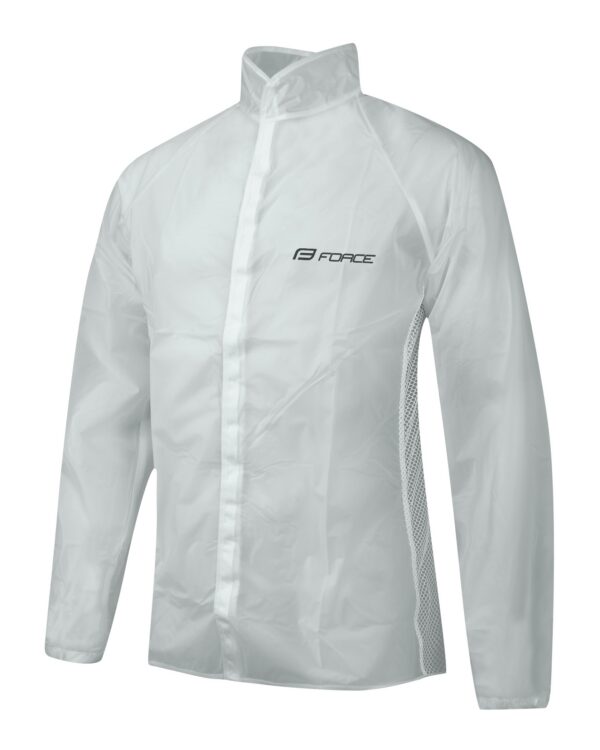 Pláštěnka Force PVC čirá - suchý zip Varianta: velikost : XS