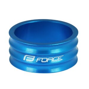 Podložka FORCE 1 1/8" AHEAD 15 mm Al - modrá