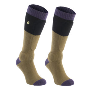 Ponožky s ochranou holeně ION BD Socks - Dark Mud Velikost: 43-46