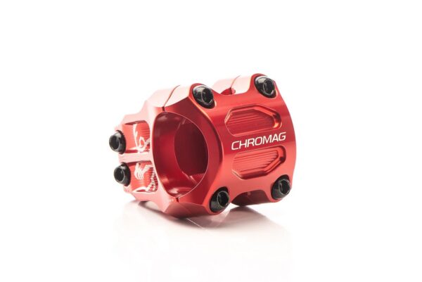 Představec CHROMAG RIZA - červená Délka: 38 mm