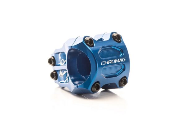 Představec CHROMAG RIZA - modrá Délka: 38 mm
