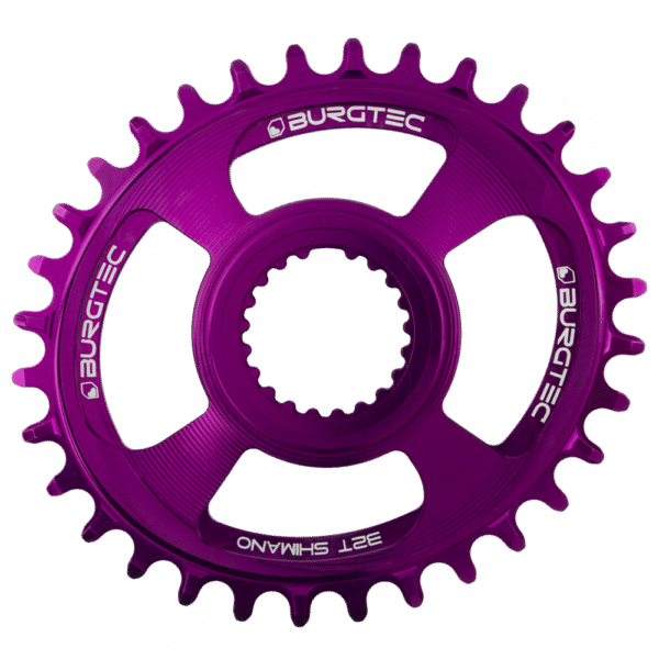 Převodník Burgtec Oval Shimano Direct Mount Thick Thin Barva: Purple Rain