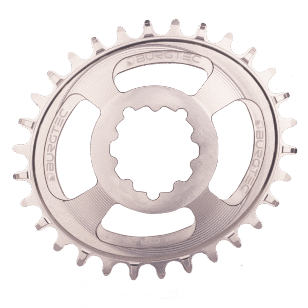 Převodník Burgtec Oval Sram Boost 3mm Offset Thick Thin Barva: Rhodium Silver