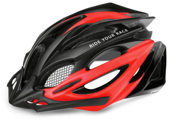 Přilba R2 PRO-TEC - Černá / Červená vel.: L-58-61 cm