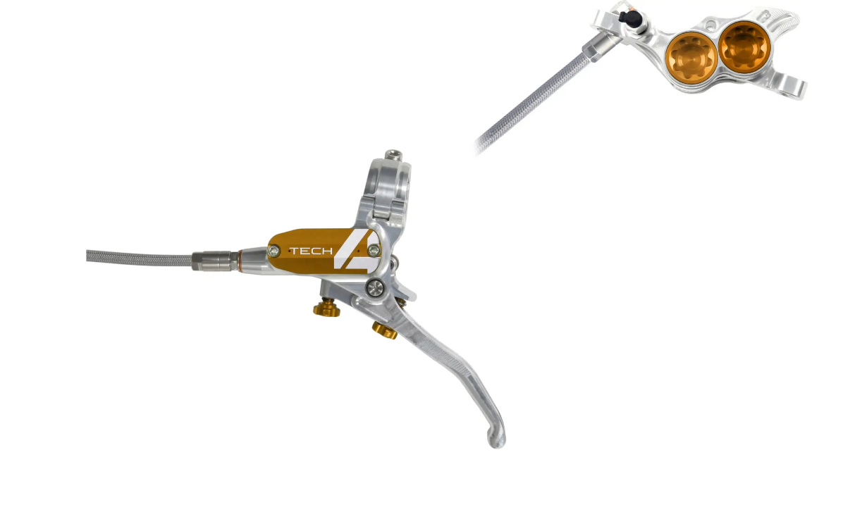 Sada kotoučových brzd Hope Tech 4 E4 - stříbrná Barevná kombinace: Bronzové