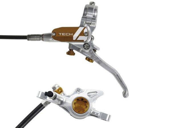 Sada kotoučových brzd Hope Tech 4 X2 - stříbrná Barevná kombinace: Bronzové