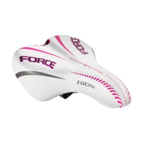 Sedlo FORCE KIDS  16-20" dětské - bílo-růžové