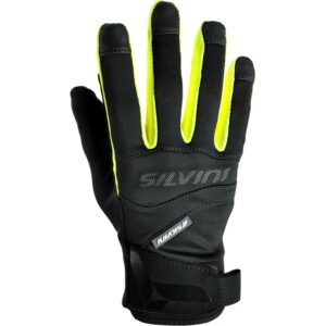 Sofshellové rukavice Silvini Fusaro - black/neon Velikost: XXL