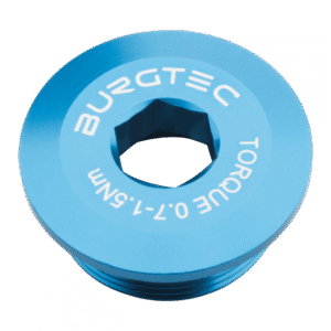 Šroub do klik Shimano Hollowtech II Burgtec Barva: Deep Blue