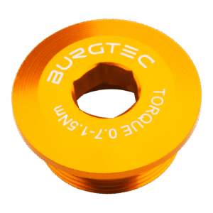Šroub do klik Shimano Hollowtech II Burgtec Barva: Iron Bro Orange