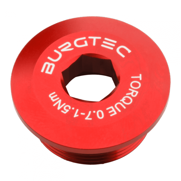 Šroub do klik Shimano Hollowtech II Burgtec Barva: Race Red