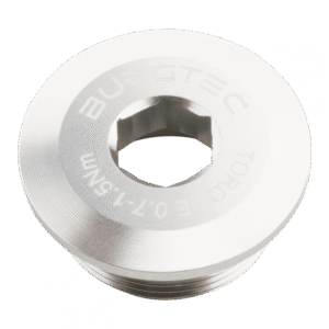 Šroub do klik Shimano Hollowtech II Burgtec Barva: Rhodium Silver