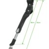 Stojan FORCE E-BIKE 26-28" Al zadní - černý - Obrázek 2