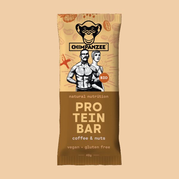 Tyčinka CHIMPANZEE BIO PROTEIN BAR Příchuť: Coffee / Nuts