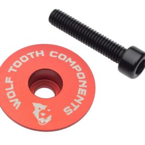 WOLF TOOTH krytka ULTRALIGHT STEM CAP Flat červená