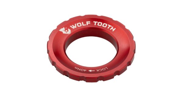 WOLF TOOTH matice Centerlock Rotor červená