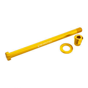 Zadní osa Burgtec pro Trek 184.5mm Barva: Burgtec Bullion Gold