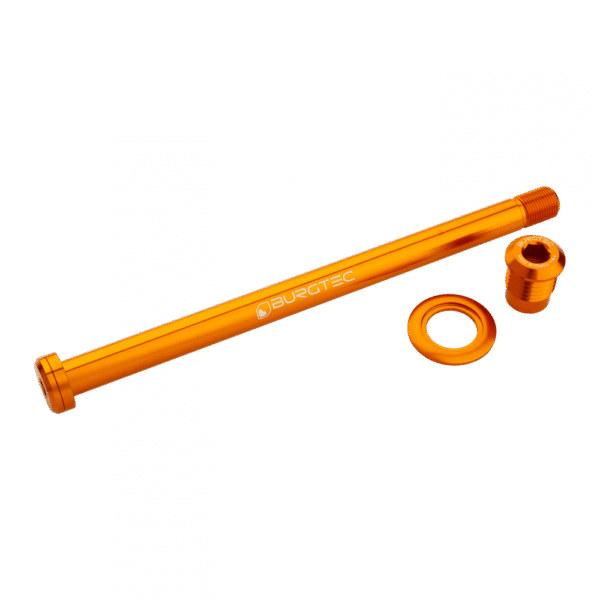 Zadní osa Burgtec pro Trek 184.5mm Barva: Iron Bro Orange