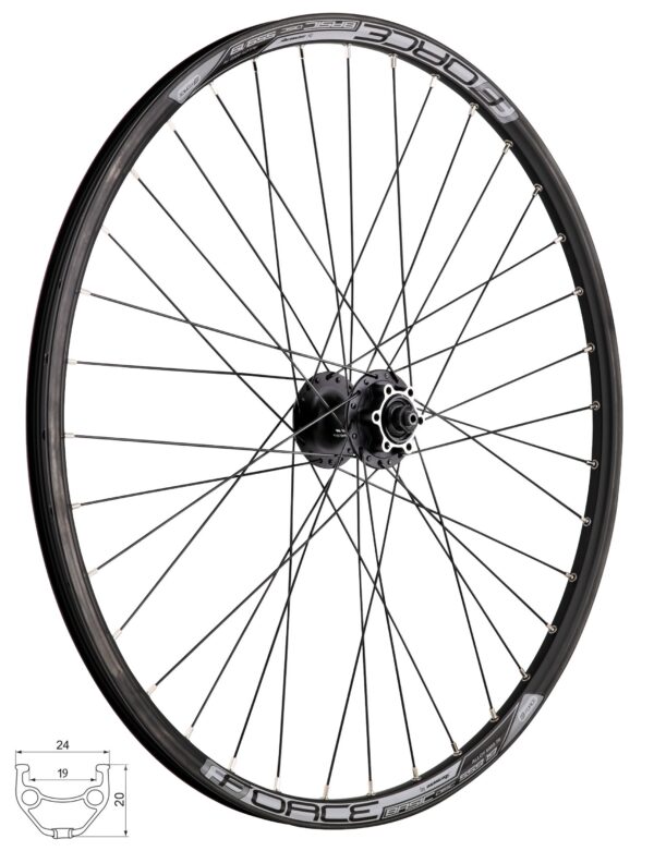 Zapletené kolo přední FORCE BASIC DISC 559x18 HBM475 6d 36d