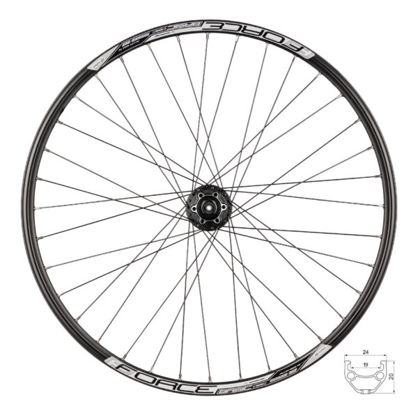Zapletené kolo zadní FORCE BASIC DISC 559x19 FHM475 6d 36d