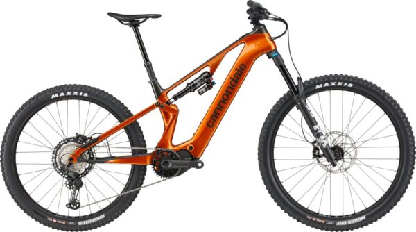 Celoodpružené elektrokolo Cannondale Moterra SL Carbon 2 - Grey/orange Velikost: XL