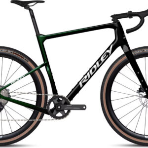 Gravel kolo Ridley Kanzo Adventure GRX 800 Di2 1x11 - Black/Stellar Green/White Velikost: XL
