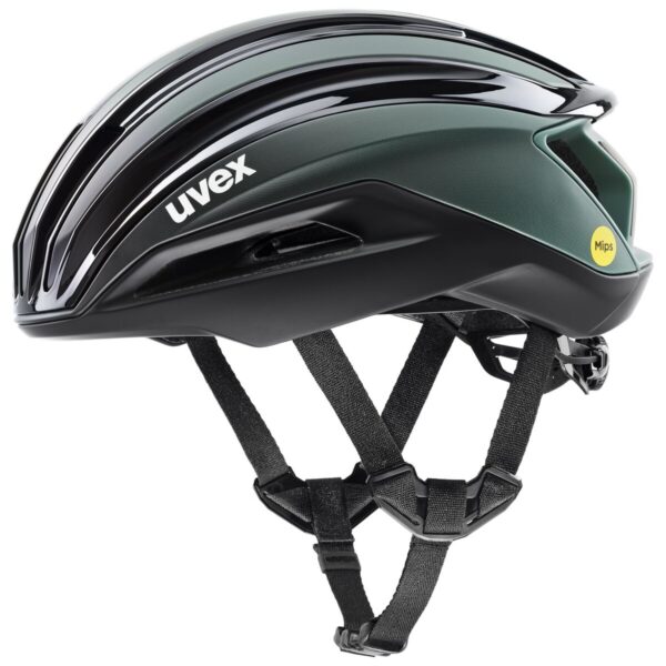 Silniční přilba Uvex Surge Aero MIPS - Black-Sage Green Matt Velikost: 59-61