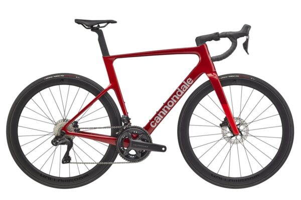 CANNONDALE kola a rámy Silniční kolo Cannondale Super Six Evo Carbon 2 - Metallic Red Velikost: 61