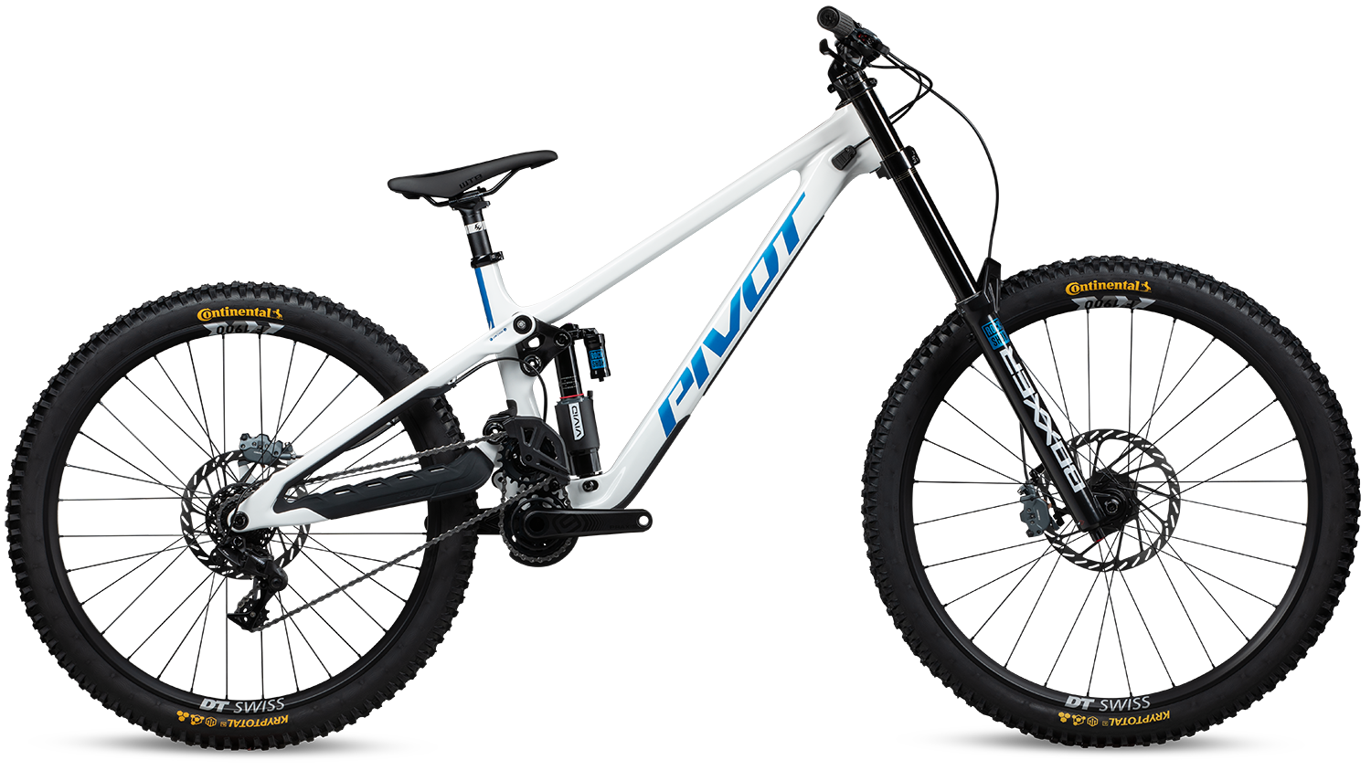 Celoodpružené kolo Pivot Phoenix Ride GX DH Barva: White Cobalt Blue