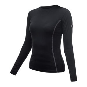 Dámské funkční triko Sensor Merino Active dl.rukáv - černá Velikost: XXL