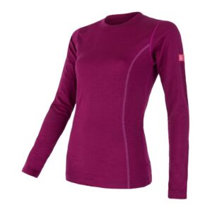 Dámské funkční triko Sensor Merino Active dl.rukáv - lilla Velikost: XXL
