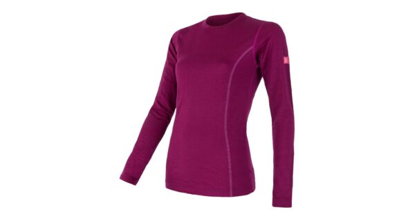 Dámské funkční triko Sensor Merino Active dl.rukáv - lilla Velikost: XXL