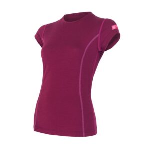 Dámské funkční triko Sensor Merino Active kr.rukáv - lilla Velikost: XXL