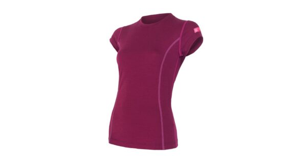 Dámské funkční triko Sensor Merino Active kr.rukáv - lilla Velikost: XXL