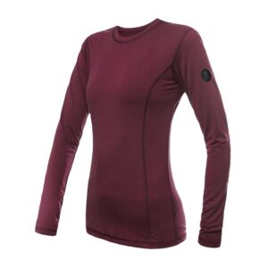 Dámské funkční triko Sensor Merino Air dl.rukáv - port red Velikost: S