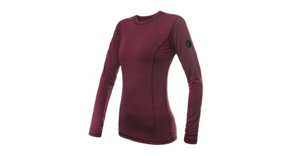 Dámské funkční triko Sensor Merino Air dl.rukáv - port red Velikost: S