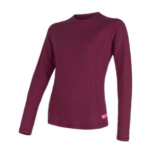 Dámské funkční triko Sensor Merino DF dl.rukáv - lilla Velikost: L